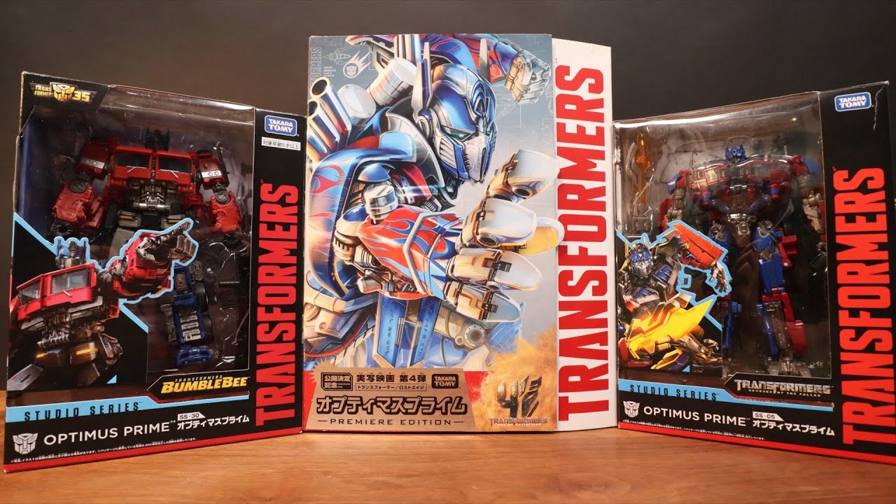 Transformers Optimus Prime 3 types of Premium Edition, SS-05, SS-30