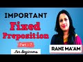 Fixed Prepositions | Exercise- 7 | English Grammar in Hindi By Rani Mam For SSC CGL, Bank PO, UPSC