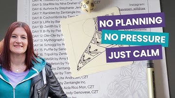 What Happens When You Let Chance Create a Zentangle Tile?