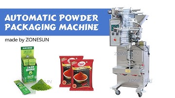 How to use ZS-F100 Automatic Measuring Cup Powder Filling Sealing Packaging Machine
