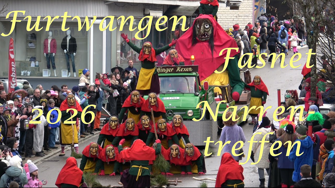Furtwangen Fasnet - Narrentreffen 2026 mit Hemdglunkerumzug