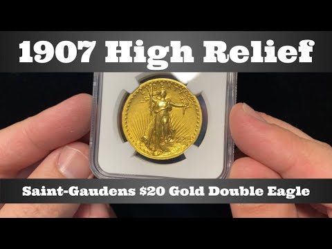 1907 High Relief Saint-Gaudens $20 Gold Double Eagle - A True Beauty Of A Coin