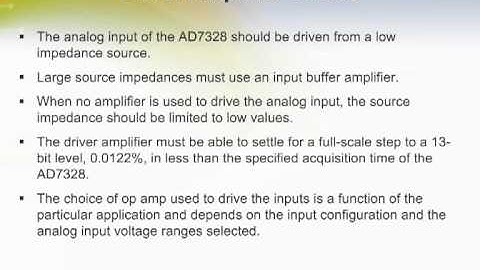 Using the AD7328 8-Channel ADC in Single-Ended Applications