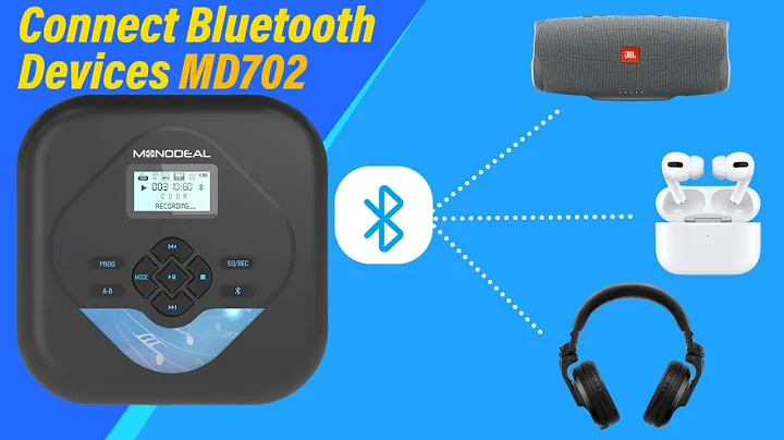 Monodeal MD702 CD Player pair//conect with bluetooth devices.