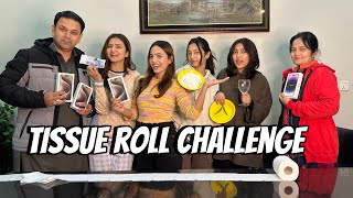 iPhone 15 Giveaway |Tissue Roll Challenge with my family |Sistrology |Fatima Faisal
