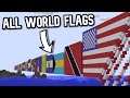 Domino in Minecraft - ALL WORLD FLAGS (almost)