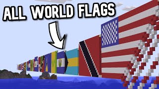 Domino in Minecraft  ALL WORLD FLAGS (almost)