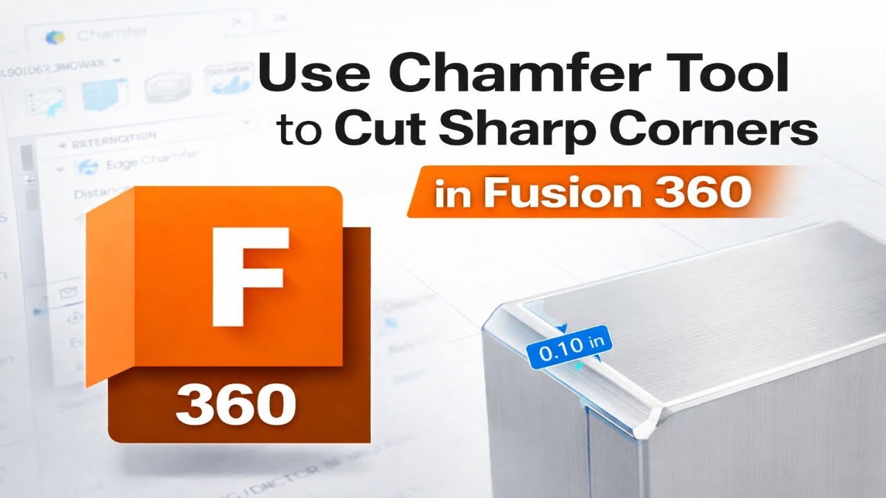 How To Use Chamfer Tool to Cut Sharp Corners in Fusion 360 (2026)
