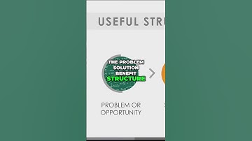 Unlocking the Power of the Problem Solution Benefit Structure