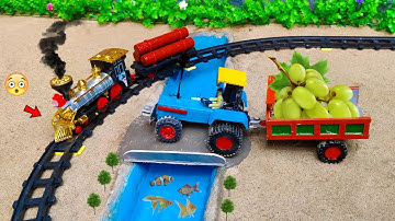 Top the most creatives science projects Mini The Q ! diy tractor making concrete bridge |diy bridge