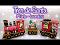 Tren navideño de Santa con filigrana (parte 1), Santa Christmas Train of Quilling
