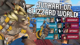 DEVIOUS Junkrat Plays on Blizzard World! - Stream Highlight - AquamarineOW