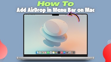 How to Add AirDrop in Menu Bar on Mac