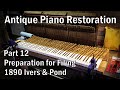 130 Year Old Piano Rebuild - Part 12 - Keytop Preparation for Filing