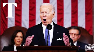 President Biden gives fiery state of the union speech