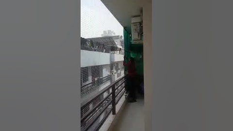 bird netting installation in Noida white HDPE net #birdnet #birdnetting #balconynet #whitenet #hdpe