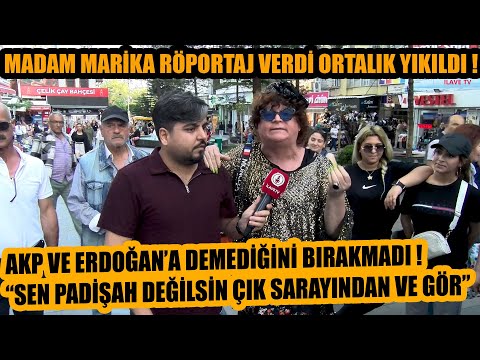 Madam Marika röportaj verdi ortalık yıkıldı! Erdoğan ve AKP'ye demediğini bırakmadı! ÇIK SARAYINDAN