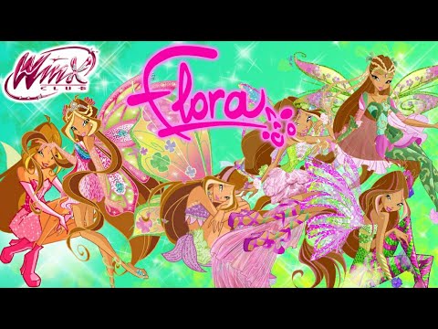 Winx Club - Flora All Transformations [2018; Images]