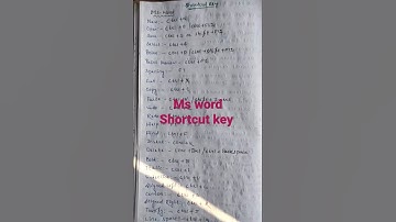 MS word shortcut key #peo #ja #ossc #osssc #shorts