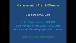[2020 2nd Semester] Management of Thyroid Diseases