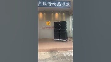 CVR Audio powered double 8 inch line array