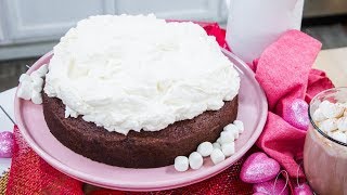 Debbie and cameron are celebrating the national chocolate cake
smalliday with a hot cake. get more home & family recipes here:
http://www.hallmarkc...