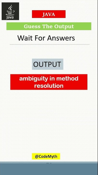 Guess the output - 24 #codemyth #coding #javaframework #codedecode # ...