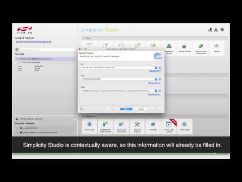 Example Code to Connect Wireless Devices with Simplicity Studio™