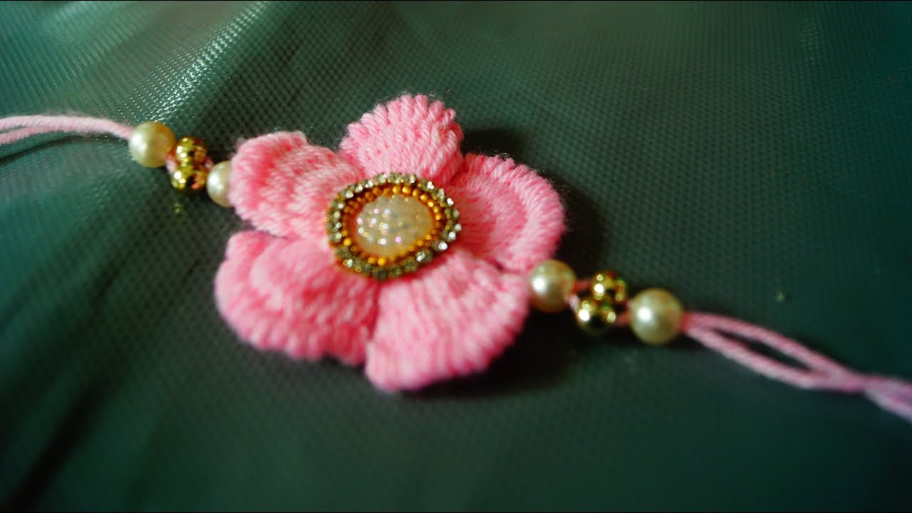 Woolen Rakhi Rakhi Making Ideas | How to Make a Woolen Rakhi at Home | Raksha ...