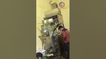 Automatic 4 linear weighing head type popcorn bag filling sealing packing machine