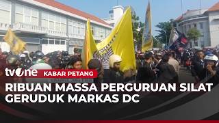 Ribuan Pesilat Geruduk Markas Debt Collector di Surabaya, Dihalau Barikade Polisi | Kabar Petang
