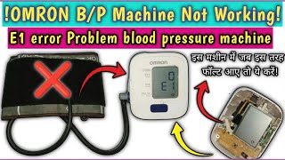 How To Solve E1 Error Blood Pressure Monitor || omron digital bp machine e1 error Problem Fix ✅✅