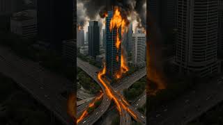 Massive Explosion in City Center Sparks Widespread Fire in Multiple Buildings