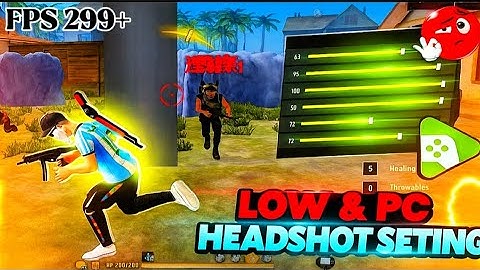 LOW & PC HEADSHOT SETTING 💯😱 | FREE FIRE | In this Video 🔥 #freefire #headshot 