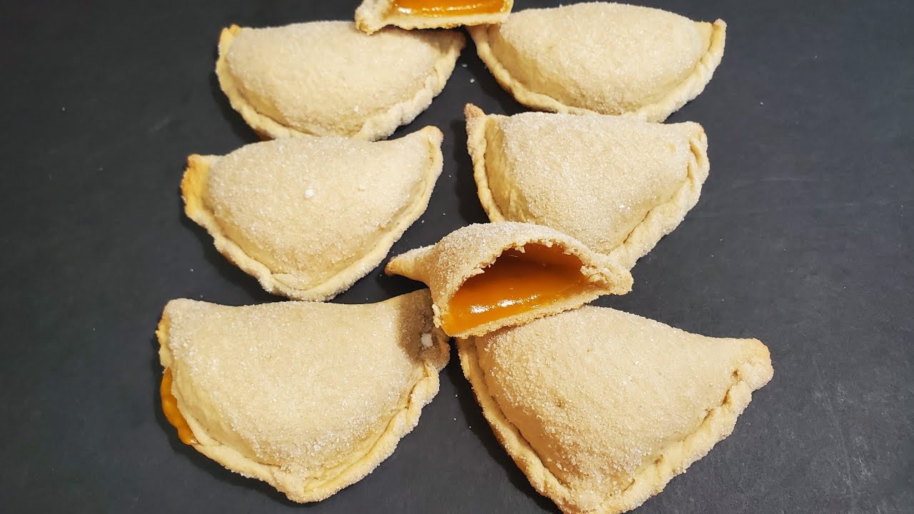 Como hacer estas delisiosas empanadas rellenas de Mermelada de mango