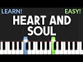 Heart and soul from big  hoagy carmichael  easy piano tutorial