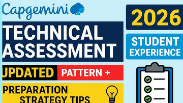 Capgemini Technical Assessment 2026 | New Pattern + Cutoff + Coding Questions preparation strategy