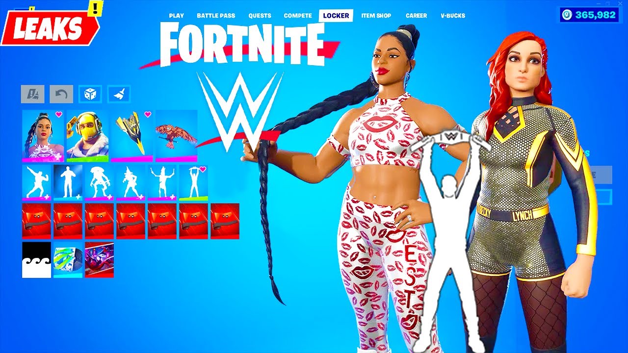 NEW WWE Skins In Fortnite! (Becky Lynch & Bianca Belair) 