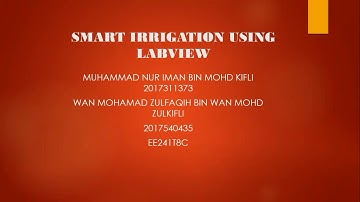 SMART IRRIGATION USING LABVIEW