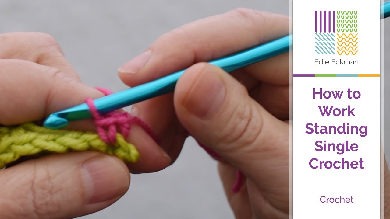 How to Work Standing Single Crochet YouTube