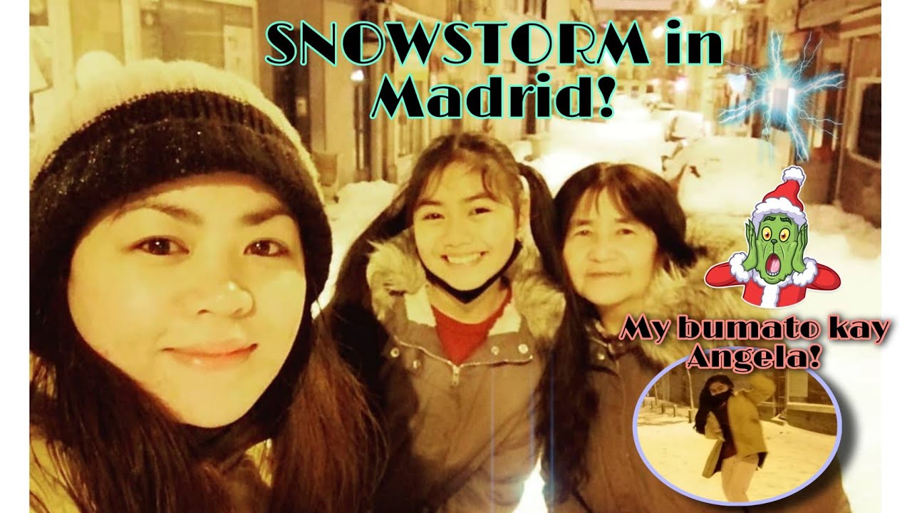 SNOWSTORM IN MADRID 2021 + ANGELA'S PLAYTIME!!!