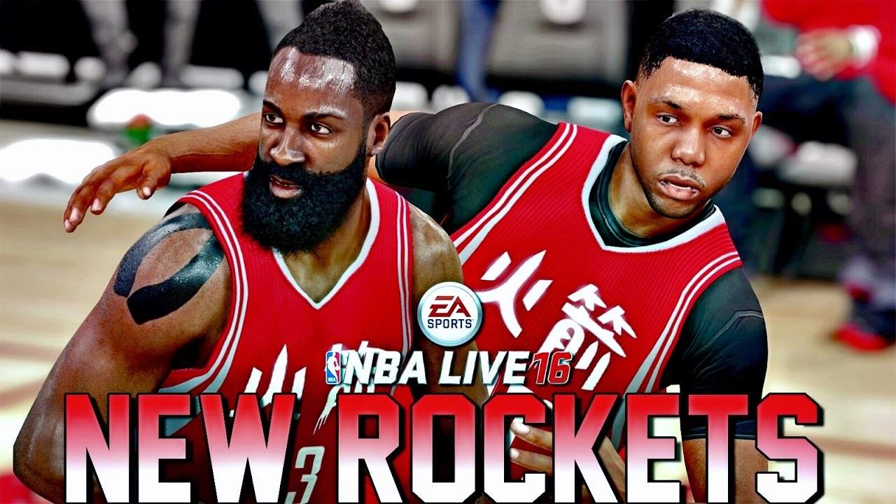 NEW L👀 K 2017 HOUSTON ROCKETS! 🏀 IN NBA LIVE 16 ⛹🏽 2017 ROSTERS ...