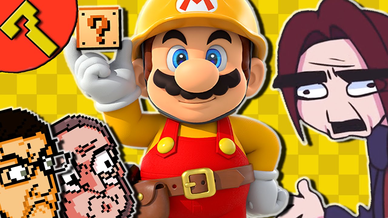 Super Mario Maker Gameplay - Spiny Suffocation Extreme (Hard Level By Arin  Hanson - Game Grumps) - YouTube