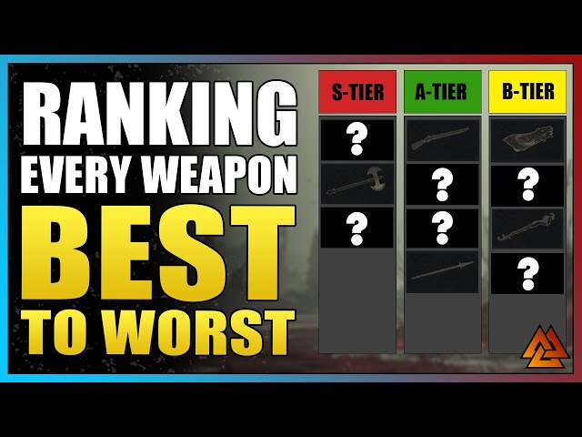 (PNW) The Best Weapon Tier List In Project New World 