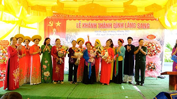 VĂN NGHỆ CHÀO MỪNG LỄ CẮT BĂNG KHÁNH THÀNH ĐÌNH LÀNG SANG