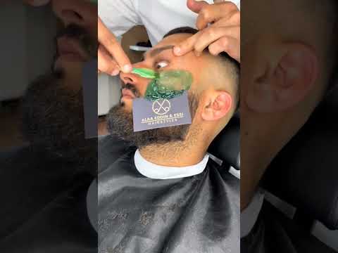 شرح طريقة استعمال الشمع على الوجهة عباس الحلاق
