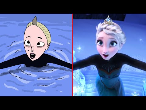 Let It Go Funny Drawing Meme | Frozen | Part 2