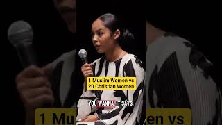 1 Muslim Women VS 20 Christian Women. #faith #islamicreminder #debate #muslim #Christian #shorts