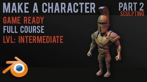 Character modelling tutorial - sculpting and texturing - part 2 - 2018