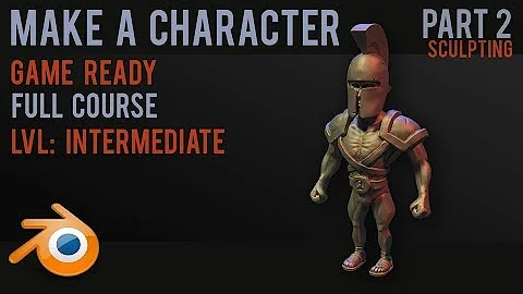 Character modelling tutorial - sculpting and texturing - part 2 - 2018